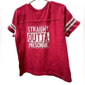Rabbit Skins Girl’s Straight Outta Preschool Shirt